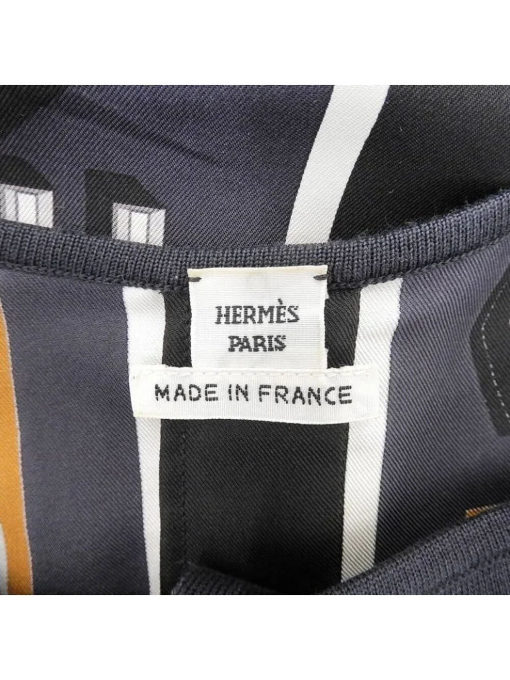 ★SOLD★ Hermes Lemaire Era Twill Rene Silk Cashmere Blend Geometric Print Cut - Picture 3 of 6